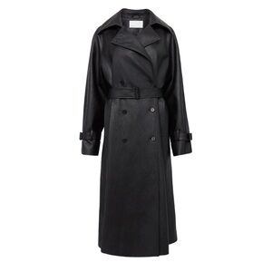 NWT Oak + Fort Vegan Leather Trench Coat